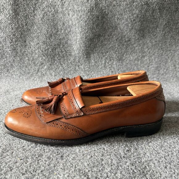 Allen Edmonds Bridgeton 5069 Brown Leather Tassel Loafers Slip-On 10.5 B USA